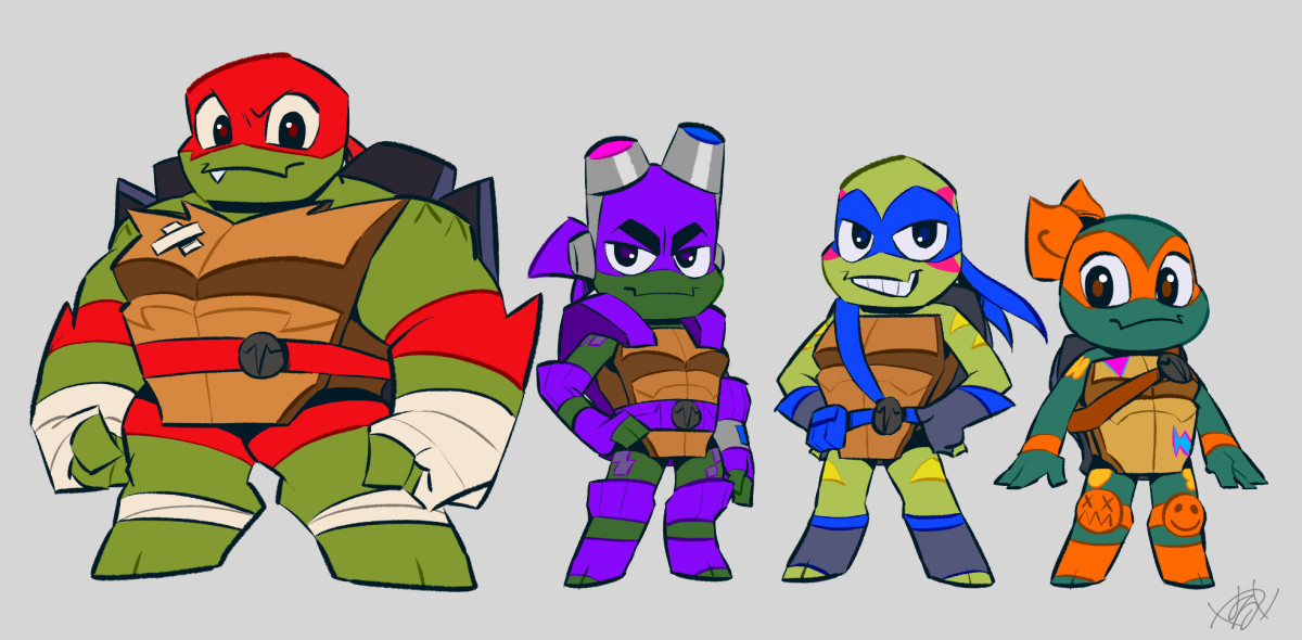 「CHIBI ROTTMNT?❤️??? 」|はるかのイラスト