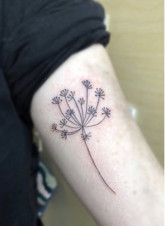 Fennel Flower Tattoo