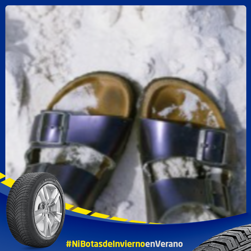 LoReNNa_BF's tweet photo. Si no utilizarías chanclas en verano, ¿por qué no adaptar en inverno tus neumáticos también? #MichelinPorMiSeguridad #NoQuieroChanclasEnInvierno #NiBotasdeInviernoenVerano #MICHELINCROSSCLIMATE @KuvutES @neumaticosmiche https://t.co/MSvhT4MvLs