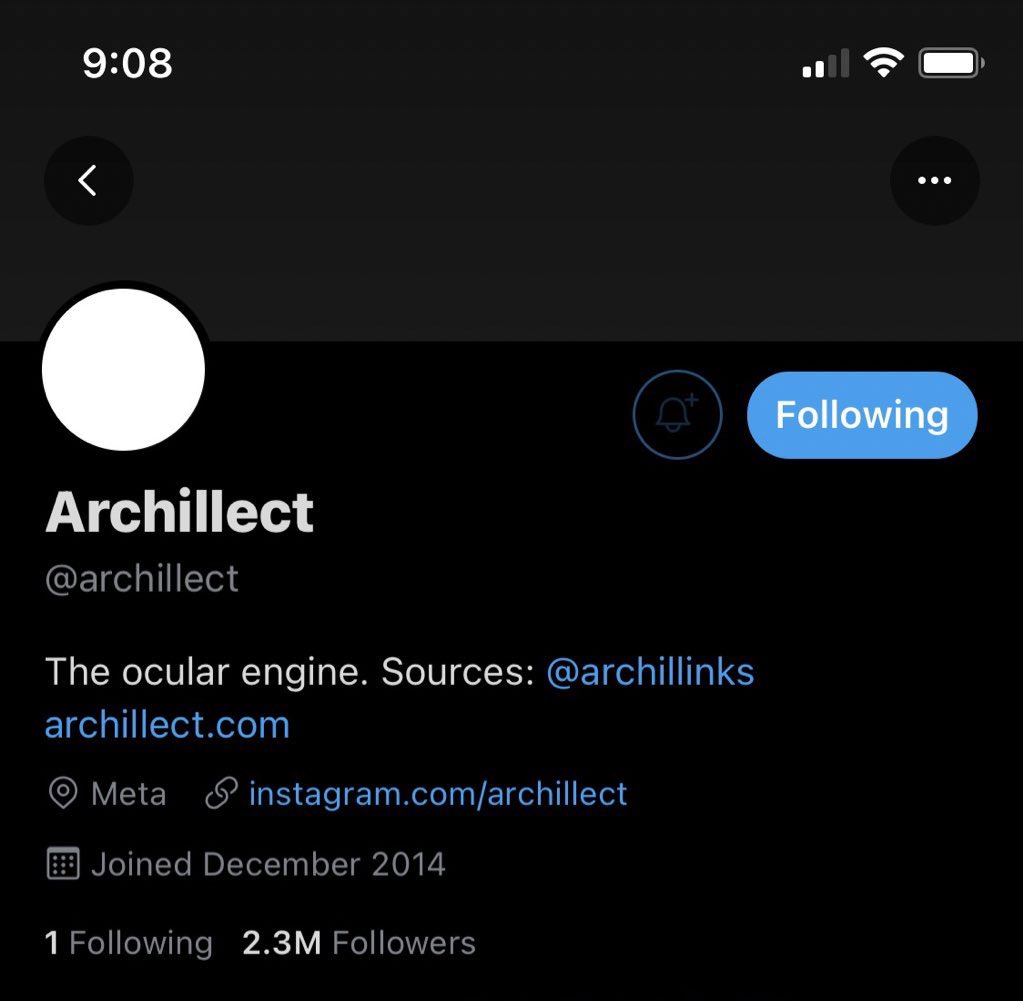 omg archillect joined us  #corpsetwtdisappears