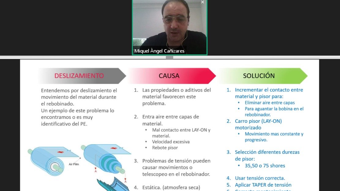 ▶️Ahora, en el webinar sobre #solución de defectos en el #corte y #rebobinado ¡Muchas gracias a todos los asistentes!