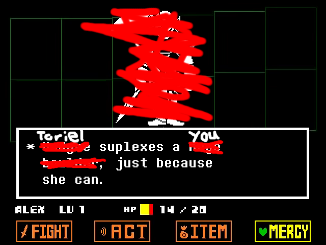 ChristopherMoom's tweet photo. @tobyfox here's a VERY real screenshot of what the scene would have looked like https://t.co/9b6Rx8bu4B