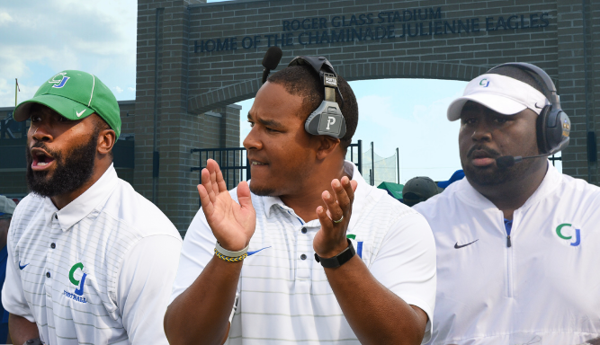 cjeagles's tweet image. "It’s the old mantra of ‘they don’t care how much he knows until they know how much he cares.’”

Our story on three incredible football coaches and role models for CJ students, and the importance of diversity in coaching: cjeagles.org/community-upda…