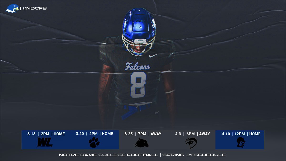 NDCFalcons's tweet photo. Good morning! @NDCFB starts TWO (2) WEEKS from this Saturday. #FlyAbove https://t.co/KKuiKy4hUx