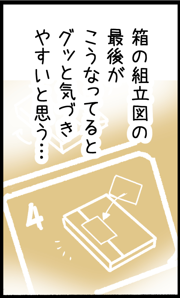 余談。箱の組立説明の最後がこうなってればいいと思うの。 