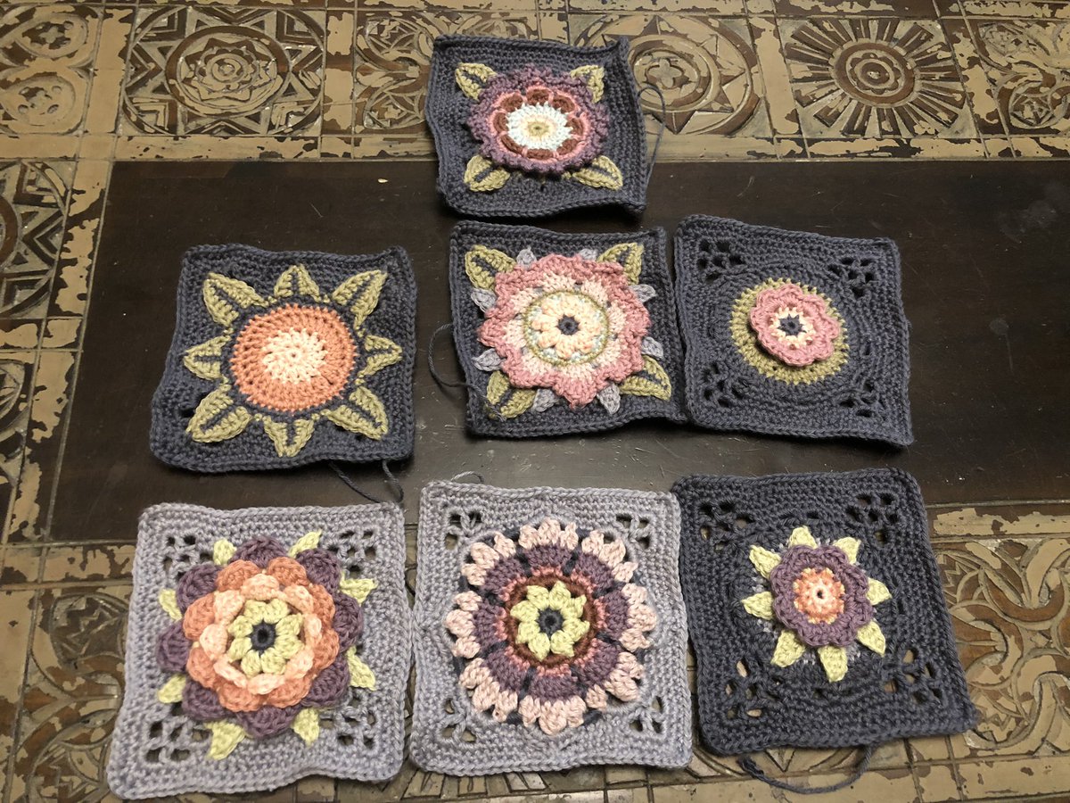 Jeannette Ng Å³å¿—éº— On Twitter The Latest In My Crochet Endeavours Squares From The Fruit Garden Blanket By Jane Crowfoot