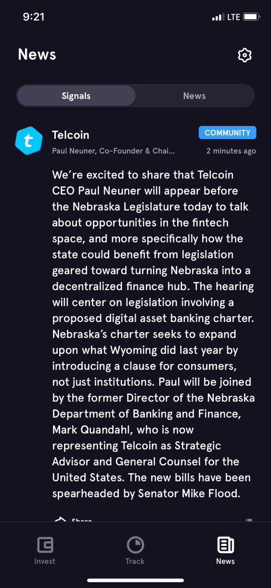 8/12 @TelcoinPaul (CEO) on the forefront of crypto adoption as well. This was just released today. Now u can see how serious Telcoin is. Gov'ts will welcome a crypto company that has prioritized their concerns. Telcoin disregarded the method of pumping their coin to DO THIS RIGHT