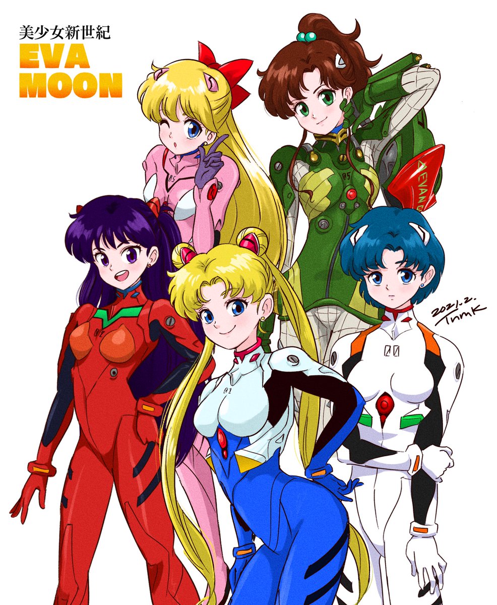 エヴァンゲリオン 美少女新世紀 エヴァムーン セーラームーン Sailormoon ツネモクのイラスト エヴァンゲリオン 美少女新世紀 エヴァムーン セーラームーン Sailormoon ツネモクのイラスト