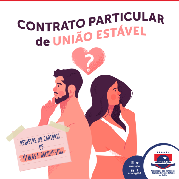 anoregba's tweet photo. Evite problemas futuros e registre o seu contrato particular de união estável no Cartório de Títulos e Documentos (RTD). 💑 O registro do contrato particular em cartório torna o documento público, isto é, gera publicidade perante terceiros. 📃⚖

#uniaoestavel #casal https://t.co/vzQDEMPyLu