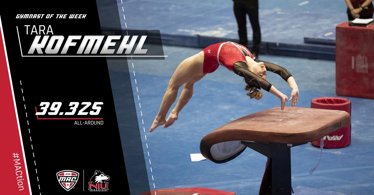 .<a href="/tarakofmehl/">tara</a> is goin' back-to-back! 

<a href="/Niugymnastics/">NIU Gymnastics</a> Tara Kofmehl won three individual events and the all-around competition, establishing new personal bests on uneven parallel bars, on floor exercise and in the all-around! 

#MACtion I <a href="/NIUAthletics/">NIU Athletics</a>