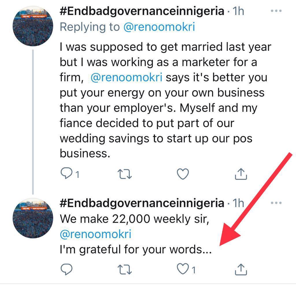 renoomokri's tweet photo. Dear @onlinesorosoke,

This made my day. My #RenosNuggets work when you work them. I pray that this is only a beginning. May my God bless your work such that next year you will be in a position to pay your staff weekly, what you now make weekly. In Christ’s Name

#FreeLeahSharibu https://t.co/Yn1AsD768v