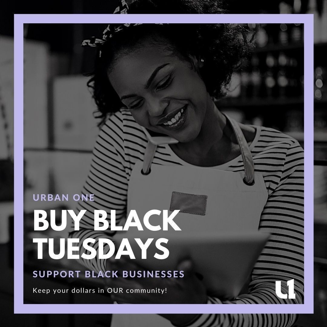 urbanmediamaven's tweet image. It is Buy Black Tuesday!  Listen to your local Urban One/Radio One station to find out which BLACK businesses we are supporting every week.

#BuyBlackTuesday
#black #blackownedbusiness #supportsmallbusiness #blackpower #shopblack #blackownedbusinessesmatter #blacklivesmatter