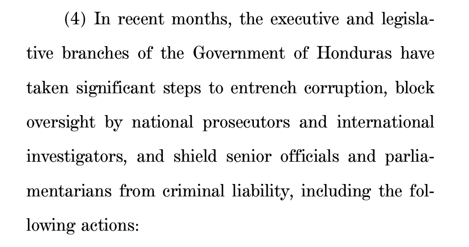 PJAsmann's tweet photo. Nice to see some US officials not mincing words when it comes to #Honduras Pres. @JuanOrlandoH. "There is substantial evidence that [JOH] has engaged in a pattern of criminal activity &amp; use of the state apparatus to protect &amp; facilitate drug trafficking." https://t.co/suSMYiLHm7 https://t.co/UpIWwRxqlP