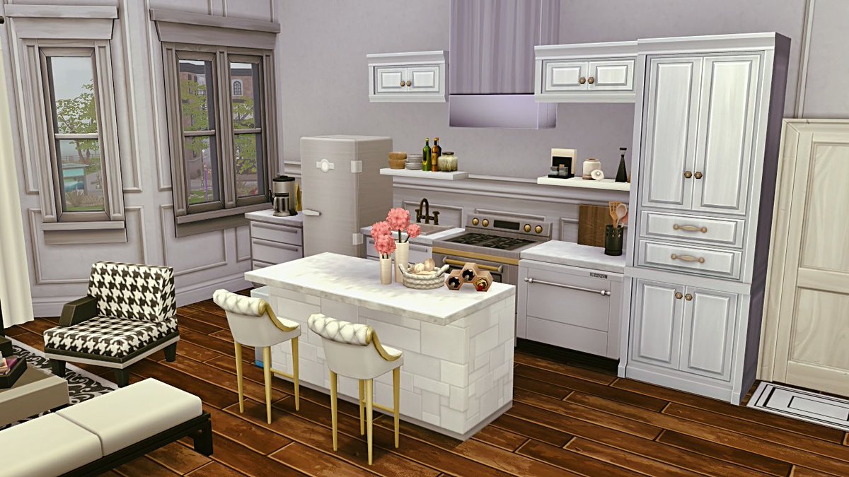 simsbyjackie's tweet photo. Parisian Style Apartment🤍✨

Pics from my new build, I’m so happy with the results🥰
- Download the apartment from my Gallery 
✨Origin ID: 383sim00 
🚫No cc 
📍Jasmine suites 2b (San Myshuno)
@SimsCreatorsCom #showusyourbuilds https://t.co/nP1n37xhLY