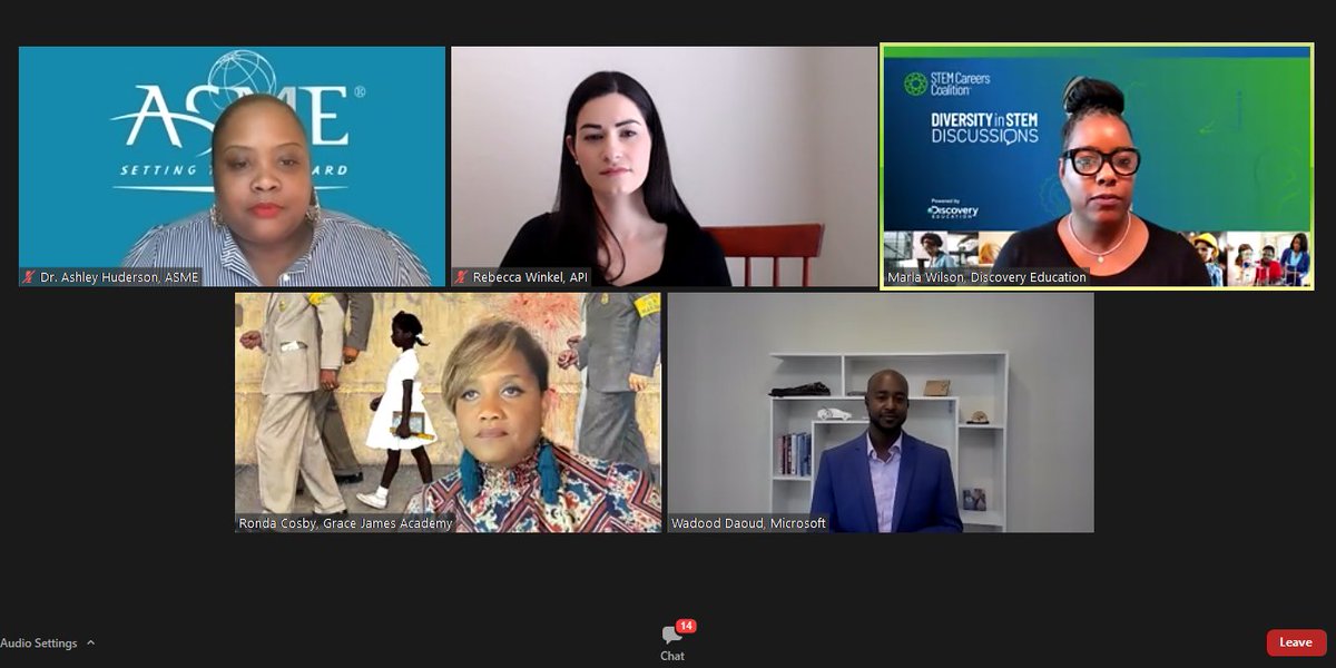 Thank you <a href="/DiscoveryEd/">Discovery Education</a> for the opportunity to attend today's Diversity in STEM Discussion. Inspired by STEM Careers Coalition's initiatives to address the STEM workforce and inspiration gap by bridging industry and classrooms at unprecedented scale. stemcareerscoalition.org