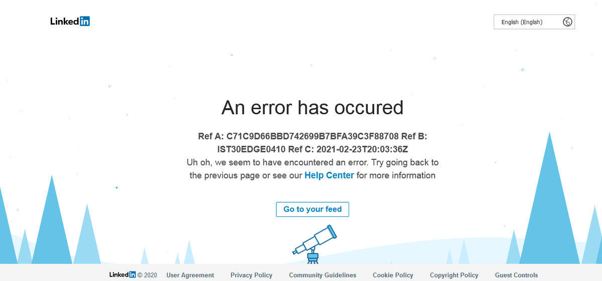 You have an error in your. An error has occurred. an error has occurred! no trade link!.