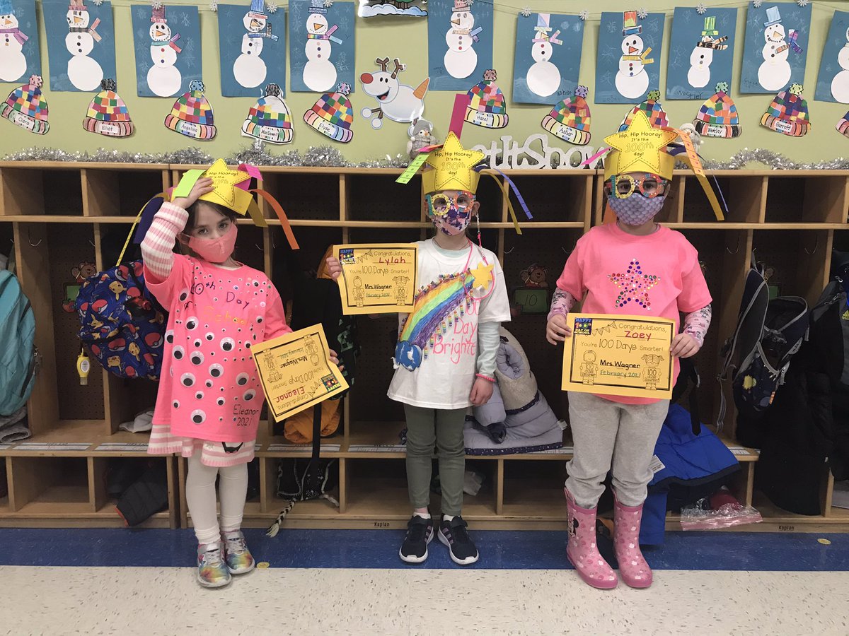 Hip, hip horray! 🎉 It’s the 100th Day of School for <a href="/KOMrsWagner/">Mrs. Wagner</a>’s Cohort Golden kindergarten cuties! We 💛🤍 their creative themed shirts! 

#KOProud <a href="/principalwerner/">Brian Werner</a>