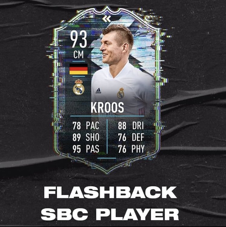 #FIFA21 - Come preannunciato da giorni, è arrivata la #SBC di Toni Kroos #Flashback 🇩🇪