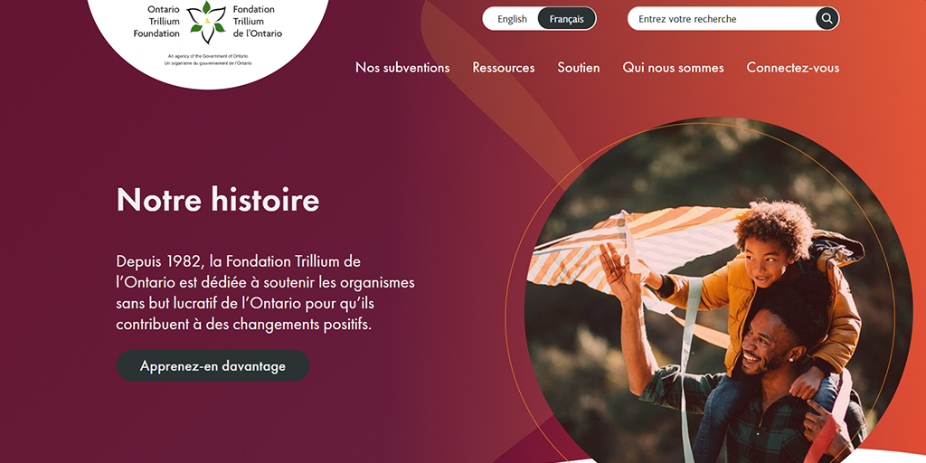 Bienvenue au nouveau site de la FTO! Nos modifications améliorent l’expérience globale des utilisateurs et font en sorte que les organismes demandeurs et les bénéficiaires de subvention puissent accéder facilement à toute l’information pertinente. Visitez otf.ca!