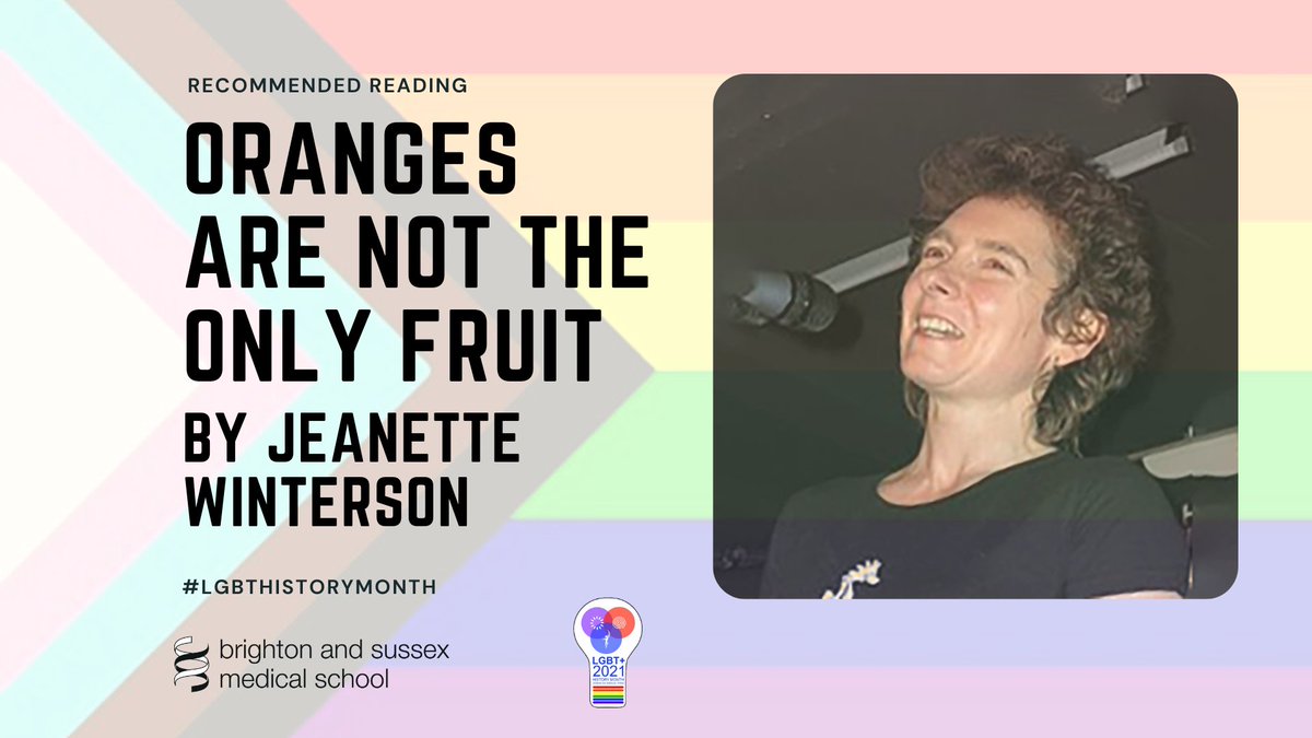 The latest book recommendation in our #LGBTHM21 series comes from Matt Bemment, Communications Assistant, who recommends the "funny, original and poignant" Oranges Are Not the Only Fruit by Jeanette Winterson.

#LGBTHM #BookRecommendation