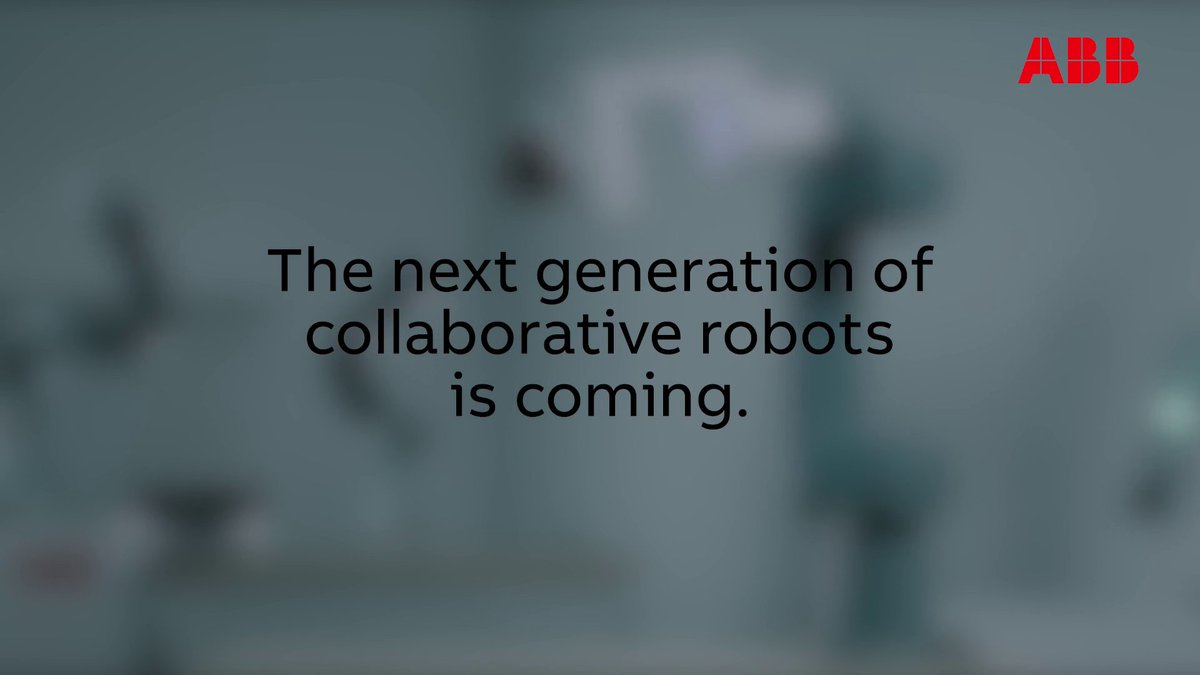 ABBRobotics's tweet image. Tomorrow we unveil our new collaborative robots. You can watch live at 08:00 GMT/ 09:00 CET, register here cobotlaunch.robotics.abb.com

#ABB #ABBRobotics #Robotics #Cobots #TheFutureIsCollaborative