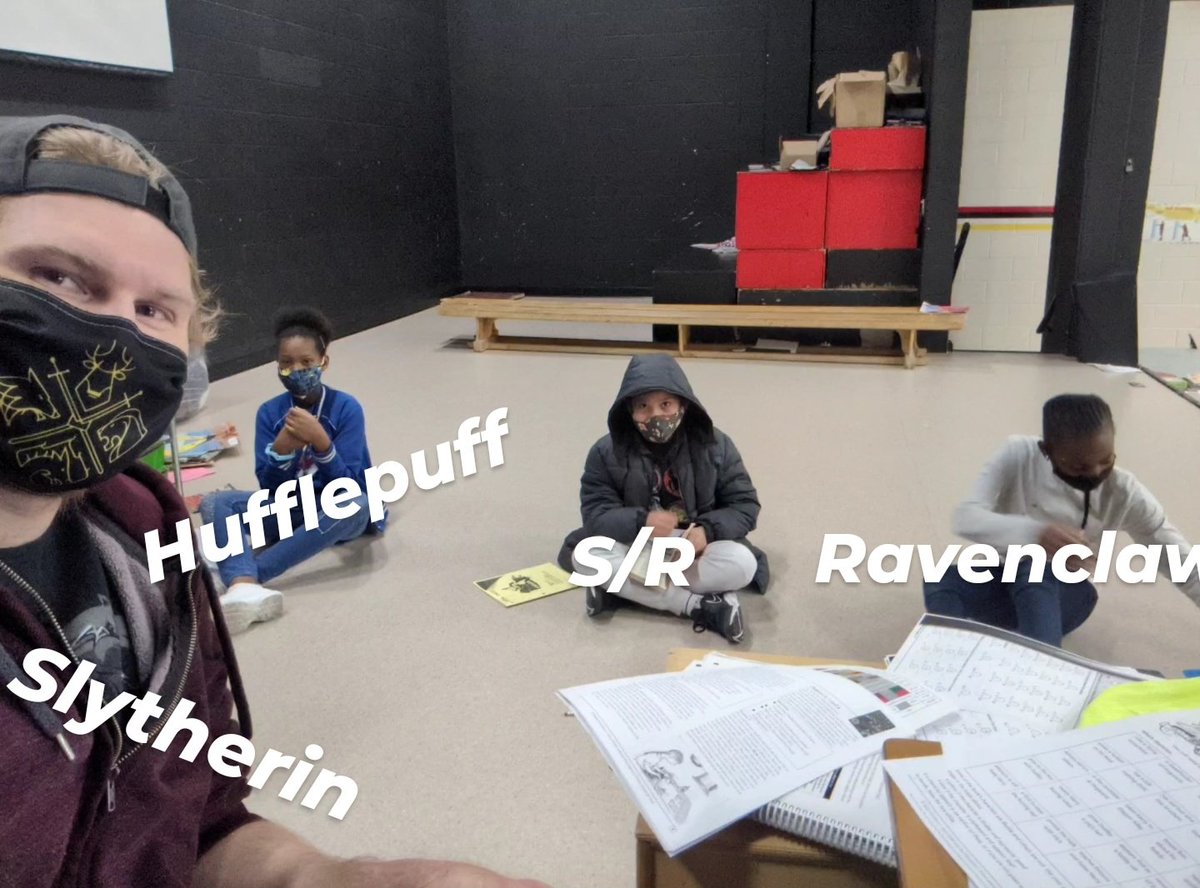 When you are discussing Harry Potter and the whole group is from different houses. All about that Slytherin ambition <a href="/VernalissaO/">Ms. Ong</a>