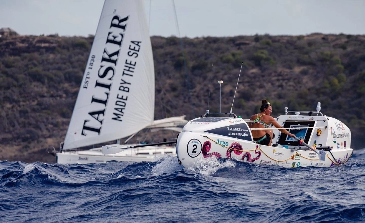 21-year-old teacher is youngest woman ever to row alone across the Atlantic Ocean hill.cm/jh6cP7g