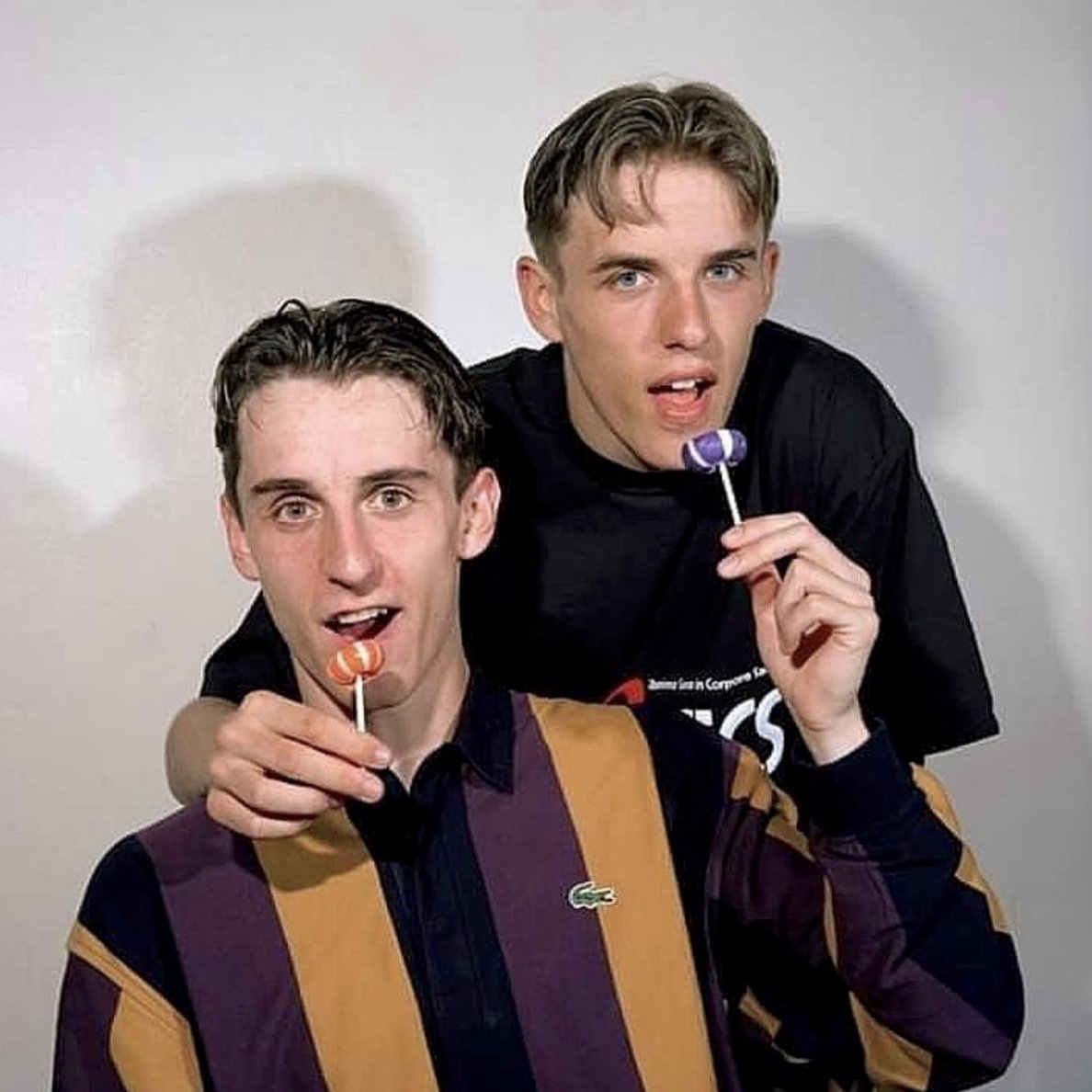 Footballtweet's tweet photo. Who are these two? Wrong answers only. 👇 https://t.co/7BE2XlkmNL