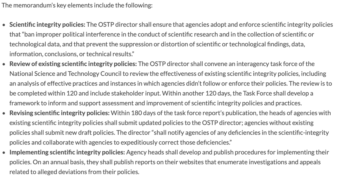 LizBorkowski's tweet photo. Between Biden's presidential memorandum and the reintroduction of the #ScientificIntegrityAct, we're seeing the prospect of meaningful improvements in protections for federal scientists and others who want to make sure agencies' work is based on evidence.
https://t.co/f2ZbOfrXfk https://t.co/HBJBDc9dtc