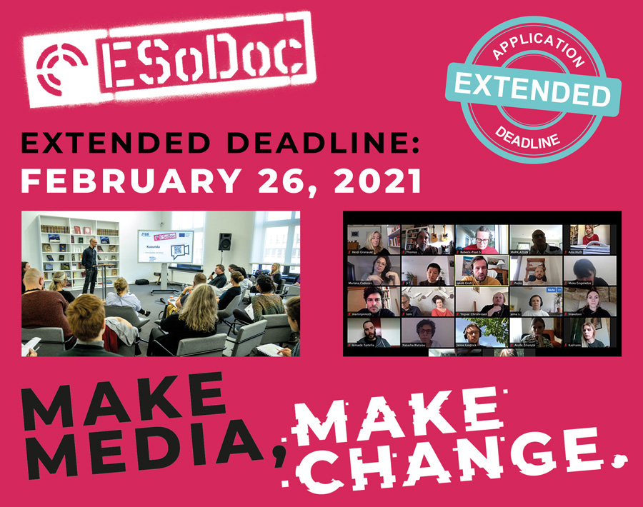 Still a few more days to apply to ESoDoc 2021! DEADLINE: FEBRUARY 26, 2021 - esodoc.eu