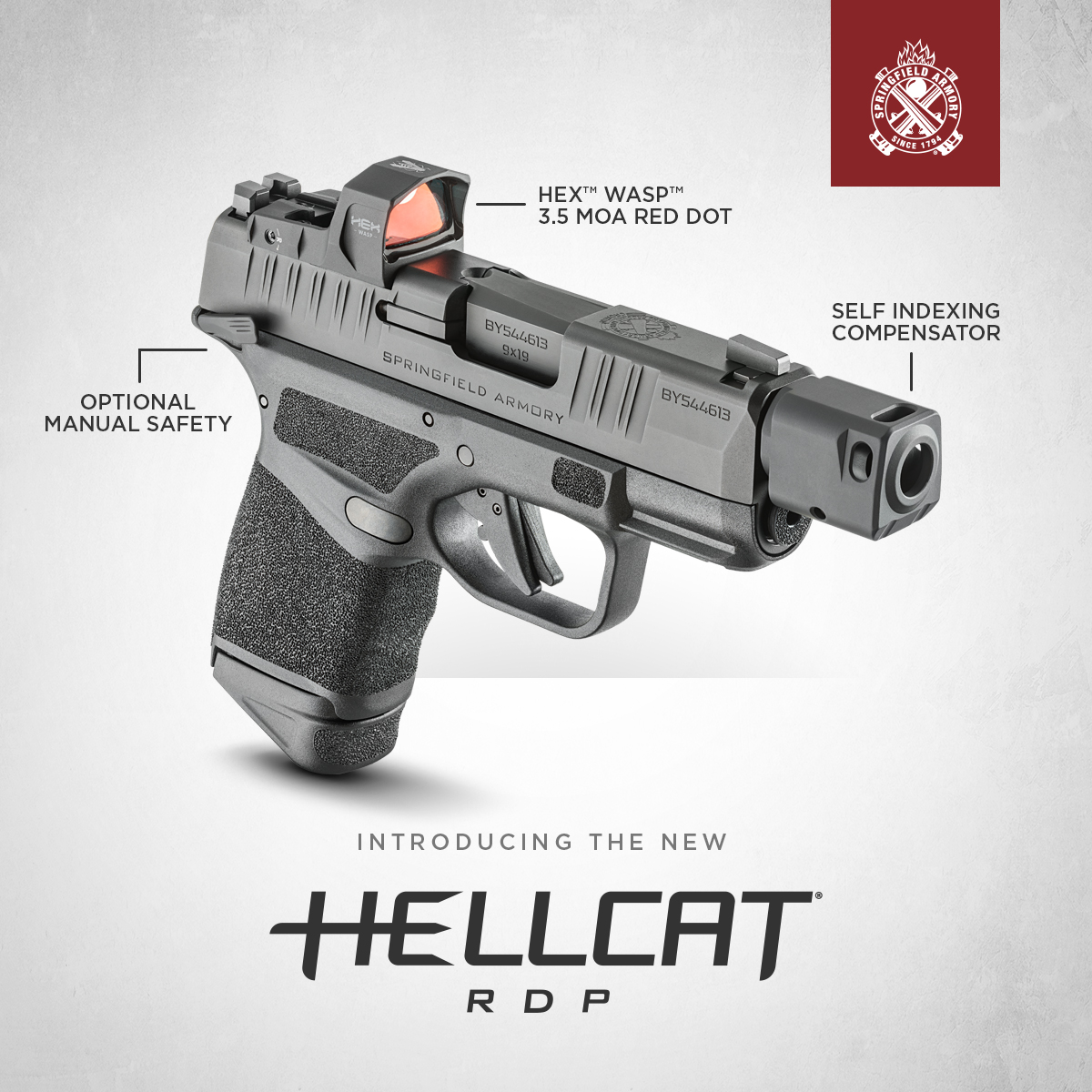 HEX Wasp Micro Red Dot Sight - HEX by Springfield Armory