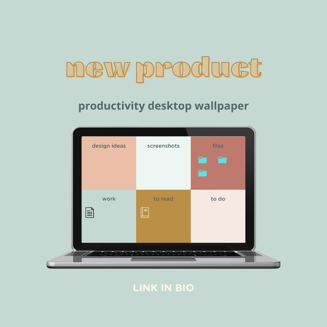 HowNovelComm's tweet photo. 🎉 New Product Alert! 🎉

We designed a Productivity Desktop Wallpaper! Download yours for $2 at: https://t.co/owMSWujy8Z 

#hownovelcomm #productivity #desktopwallpaper https://t.co/uTZXQ34IgS