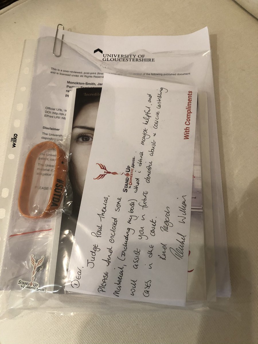 Rachel_SUTDA's tweet photo. Not sure how well received this will be, but a little parcel making it’s way to Judge Paul Thomas - as it may help you in future da &amp; coercion cases 🤷🏻‍♀️
@JMoncktonSmith #8stagehomicidetimeline #livingwiththedominator #thedevilathome &amp; some #sutda merchandise 
ITS WORTH A TRY! https://t.co/lqqdIM5Zx8