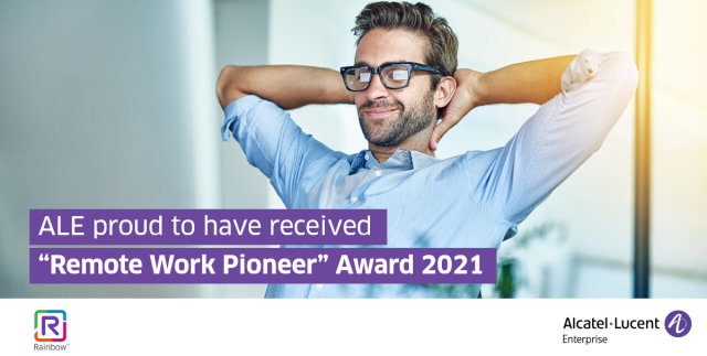 CraigMWalker's tweet photo. TMC has named Rainbow™ by @ALUEnterprise as a 2021 Remote Work Pioneer winner presented by TMCnet. The award honors companies whose solutions support remote working brought on by the global health crisis. #WhereEverythingConnects #BusinessContinuity https://t.co/8yf9qdjDos https://t.co/xUZ5wIU8du
