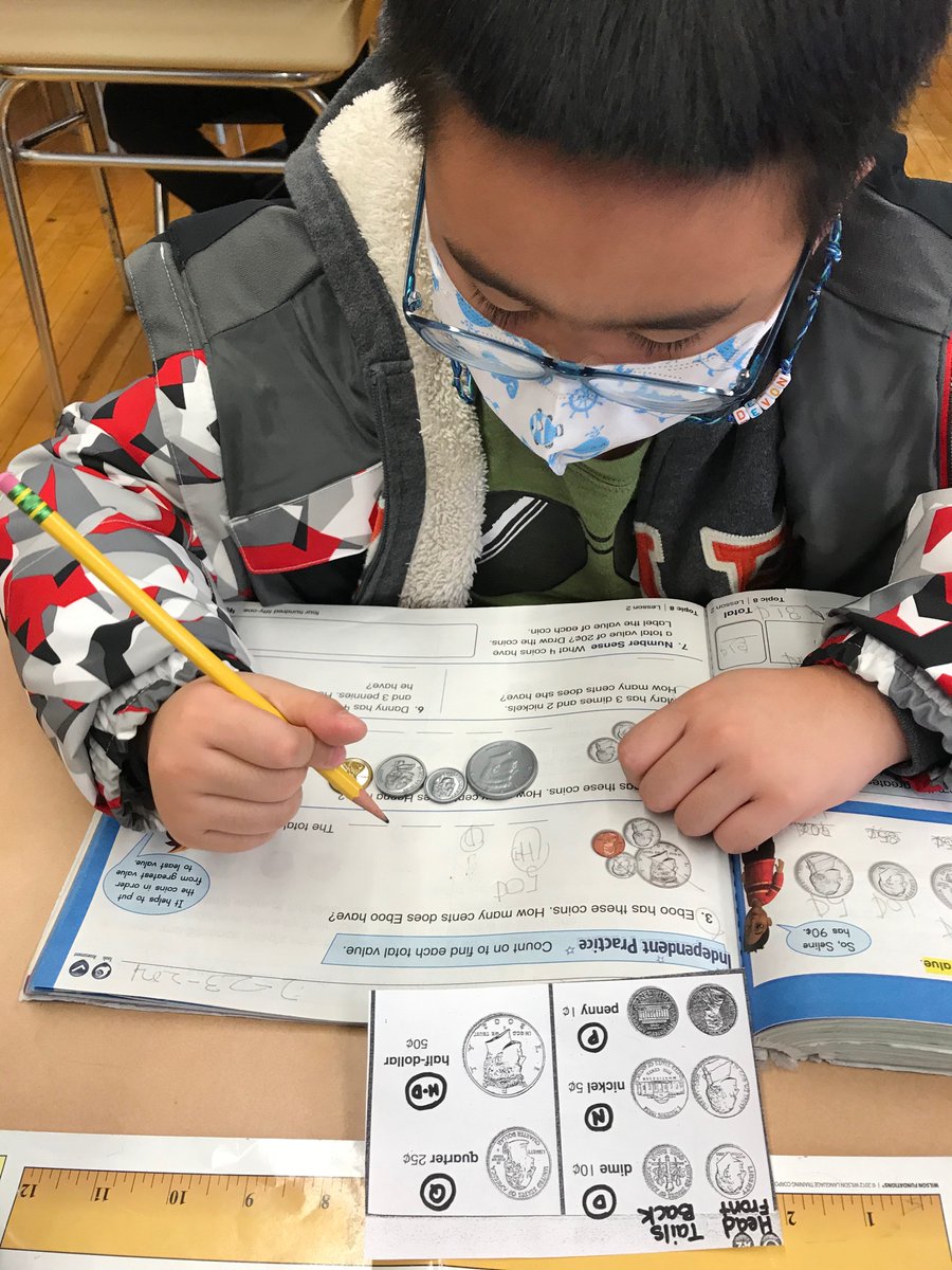 RodriguesPS159's tweet photo. We CAN...solve problems with coins. Scholars learned to sort their coins from greatest to least values to count on to find the total value. Math wizards are enjoying their manipulatives and coin resource to identify the coins by heads and tails #envisionsmath https://t.co/TAQ5CsaxjZ