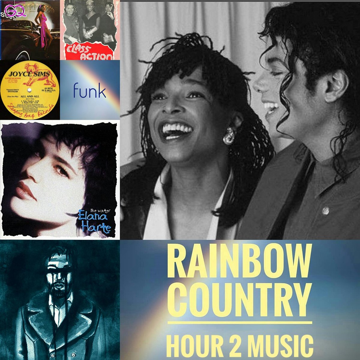 MarkTaraMusic's tweet photo. #RainbowCountry🌈 5th Season
TONIGHT LIVE ON AIR EPISODE 238
LGBT FILM / MOMA / MUSIC
🌈
HR 2
3 SONG MUSIC SETS f/
FUNK - #ClassAction
#JoyceSims #GQ
SINGER SONGWRITER - @SIEDAHGARRETT
INDIE - #Leepeck
FOLK - @elanaharte https://t.co/q05a0Tnnza