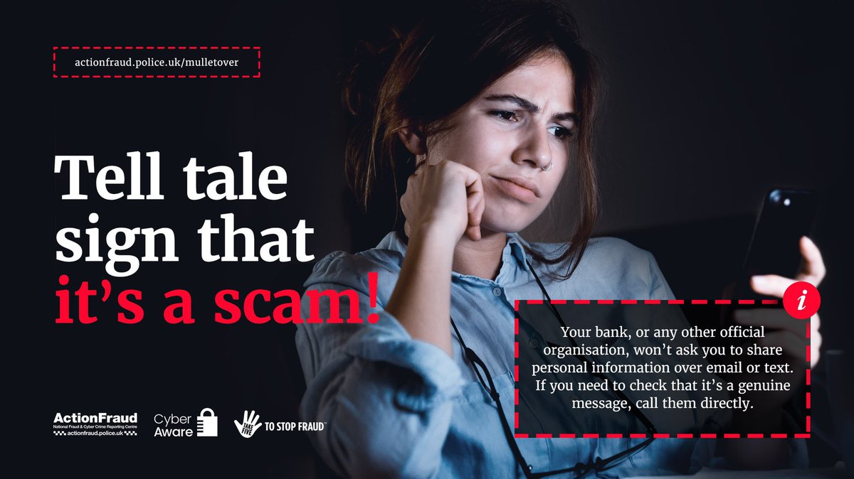 reportfrauduk's tweet image. Many scam messages share common tell tale signs. Asking you to “verify” your financial details is one of them.
 
Could you spot the tell tale signs of a phish? 🎣 #CyberProtect