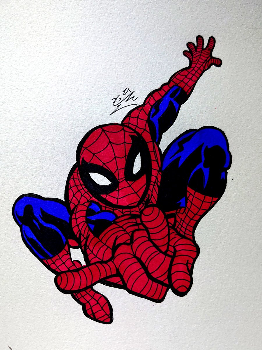 最新 スパイダーマン イラスト 簡単 スパイダーマン イラスト 簡単