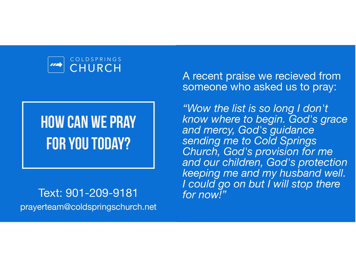 ColdSpringsCA's tweet photo. We would LOVE to come alongside you in prayer TODAY! Let us know how we can be praying for you. https://t.co/eixtqxS8ED
