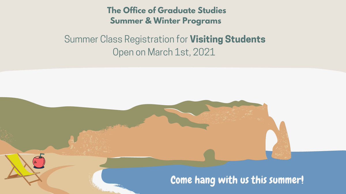 Students who do not attend TCNJ are considered visiting students! Take a summer class with us :) 
#tcnjsummer