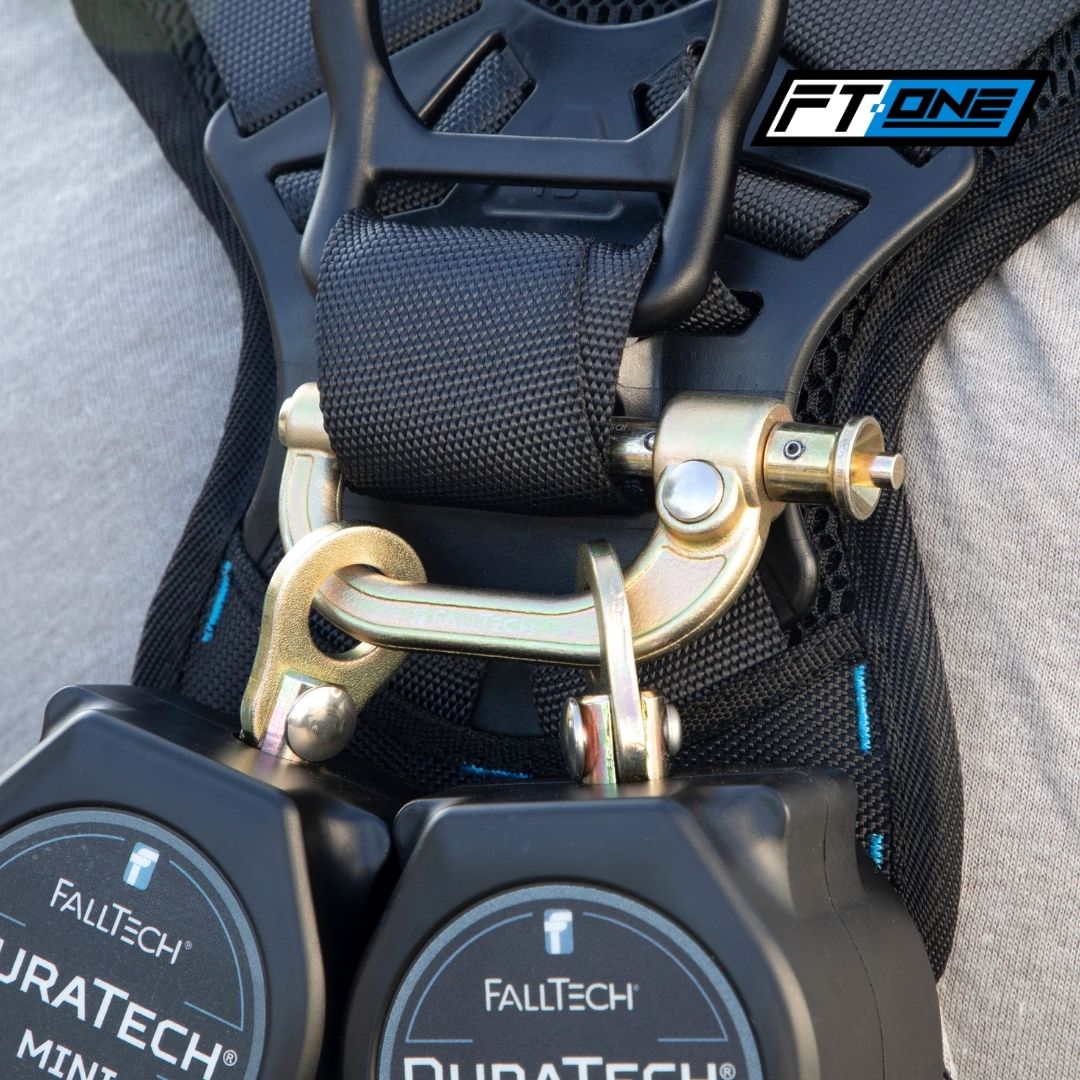 FallTechSafety's tweet photo. The FT-One™ has a convenient SRL attachment design lets you connect all types of single and twin leg personal SRL's - faster and easier than ever. No more fumbling with the harness webbing every time you connect.

https://t.co/YxOhi2rd6K

#FallTech #FTOne https://t.co/bdfEjlE9Qm