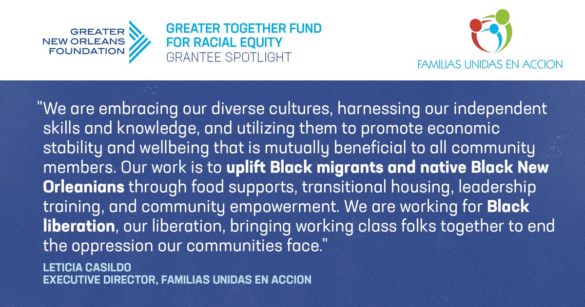 Spotlight Alert: @funidasenaccion's work is rooted in the values of solidarity, unity, inclusivity, love, family cohesion, and dignity. They provide shelter and transitional support to recently arrived immigrant families. Learn more buff.ly/3pN5GgO. #GreaterTogether