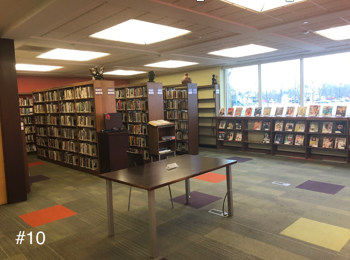 ToledoLibrary's tweet photo. We couldn’t narrow down just one or two reasons we love working at the #KentBranch.  Throughout the day we will share (in no particular order) our Top 10 Reasons We Love Working at Kent.   
#10 The Art Tatum Collection 
#9 Our #KentKids 
#8 The artwork in the building https://t.co/05ASmABIQF