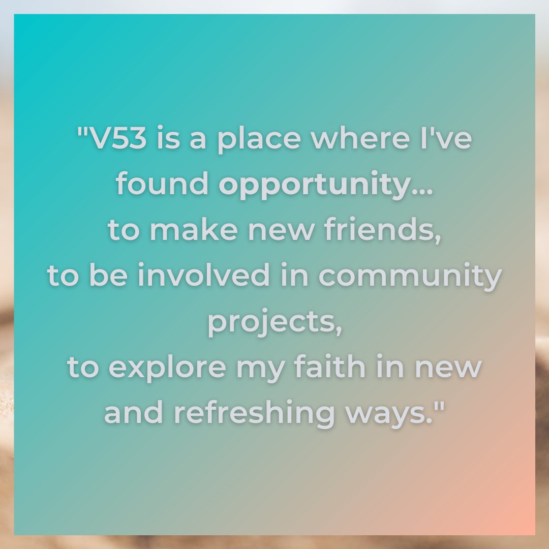 vineyard53's tweet photo. We're celebrating seven years!
"Vineyard 53 is a place where I've found opportunity... to make new friends, to be involved in community projects, to explore my faith in new and refreshing ways."
#v53 #vineyard53 #chester #northwales #trychurch https://t.co/V31CrM3vpp