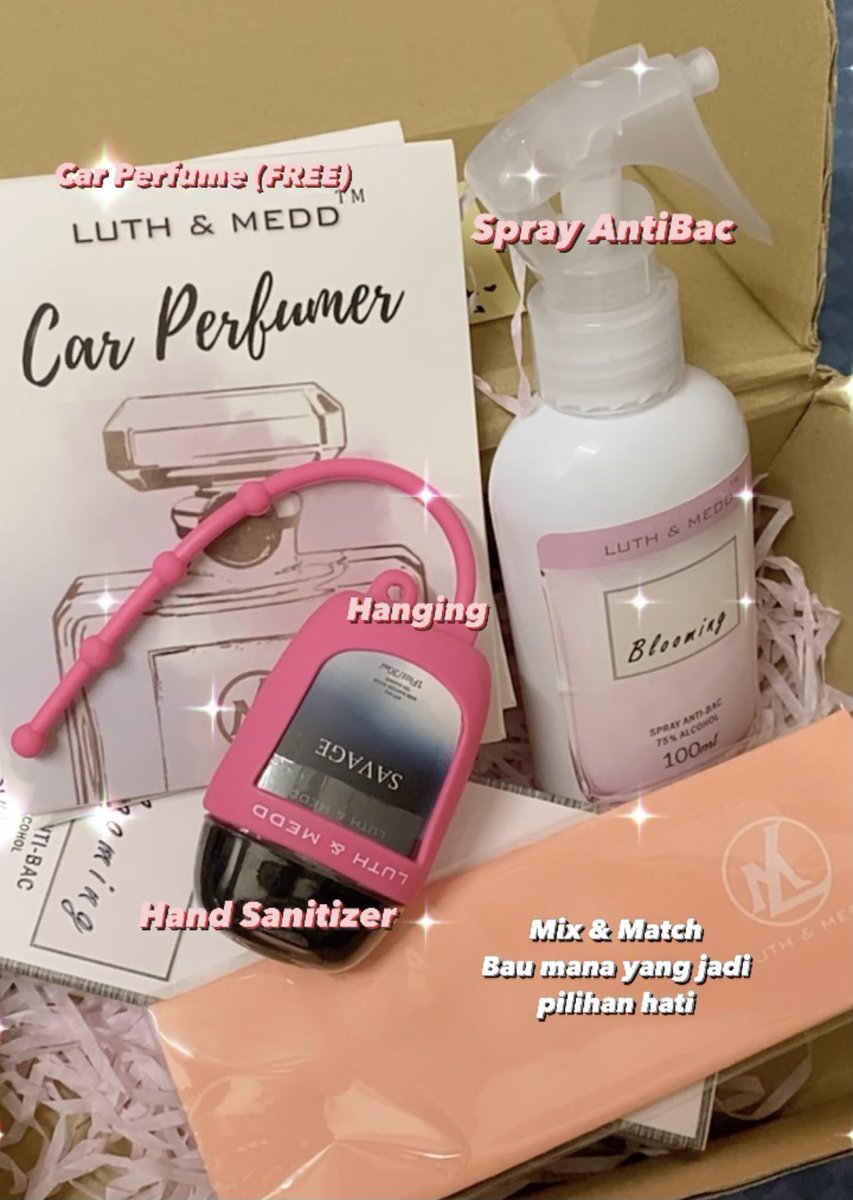 MeJuue's tweet photo. Mask ada but sanitizer? Haa kita ada penyelesaian! No worries😙

Luth &amp; Medd Sanitizer &amp; Spray Anti-Bac yang mempunyai bau TOP Seller Perfume🤍🌟

Multipurpose and senang digunakan. Bau perfume wangi siapa taknak kan 😍 https://t.co/EV0Le0Lgfw