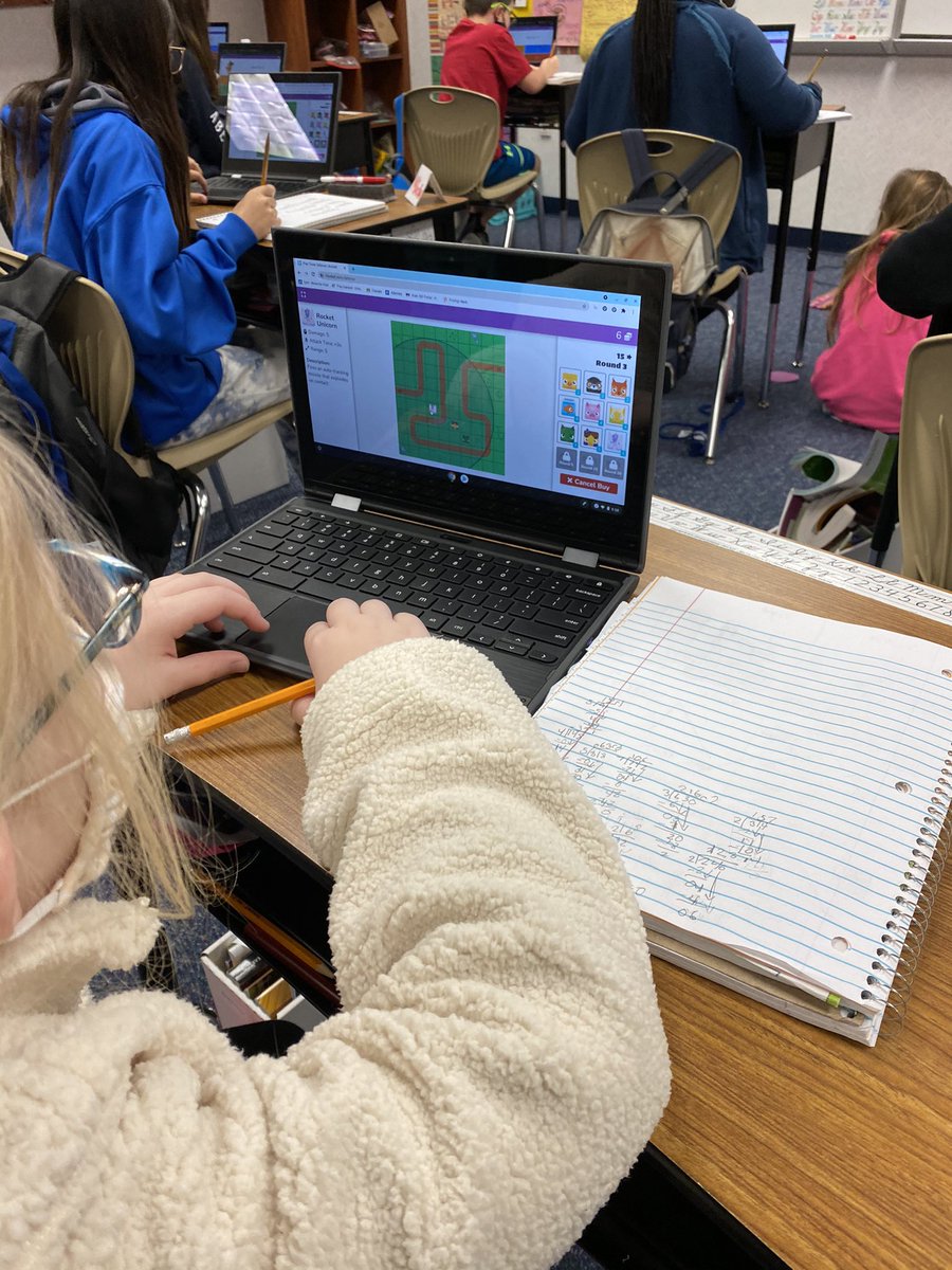 4hogsett's tweet photo. Practicing division with a fun Blooket game! @LindseyElem @ChristynGuy https://t.co/FcDD1ysdQz