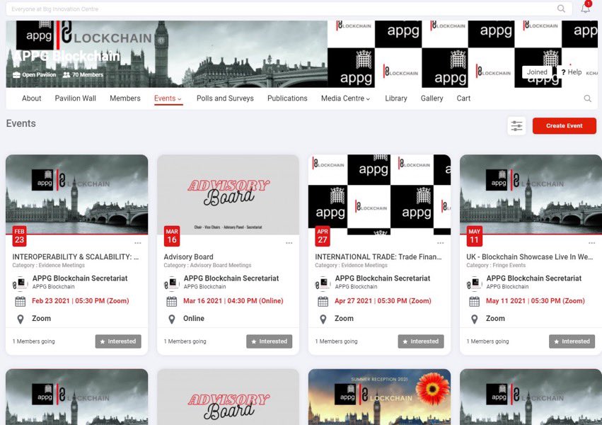 Join us at APPG Blockchain Pavilion Our social-media open-project community-platform: uk.bicpavilion.com ! Sign up for a Free account or become a Member! Check out our activities and more.