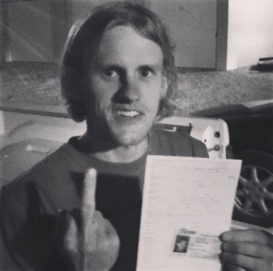 ThickTreadMusic's tweet photo. That one time when we were practicing too late at night and the pigs gave #DrewFish a citation... https://t.co/yiNra42G0L