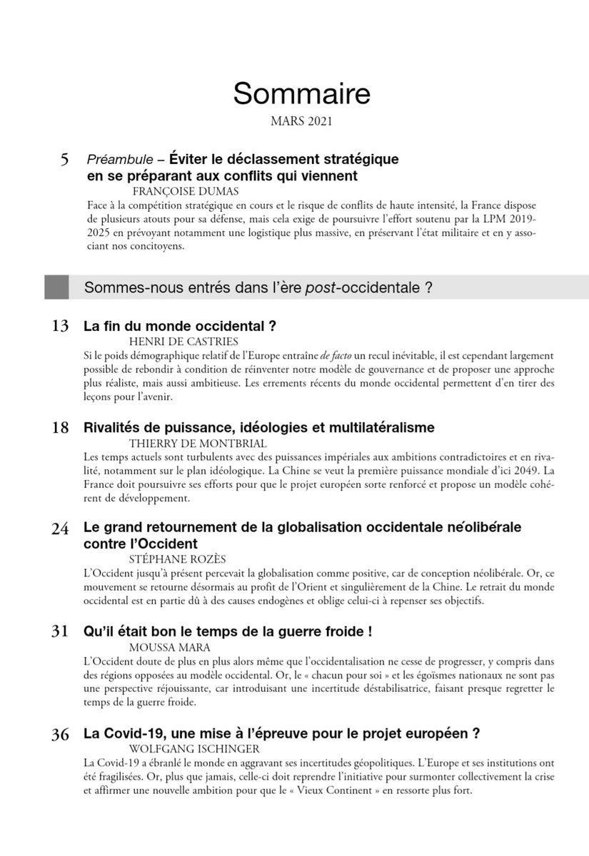 Notre article NOUVELLE DONNE INTERNATIONALE ET COOPERATION STRATEGIQUE UE/CHINE dans le domaine environnemental parait dans la Revue Défense Nationale <a href="/Defnat/">Revue Défense Nationale</a> de mars 2021 <a href="/JoelRuet/">Joel RUET</a> <a href="/JC_Beaujour/">Jean-Claude Beaujour</a> @suezFR