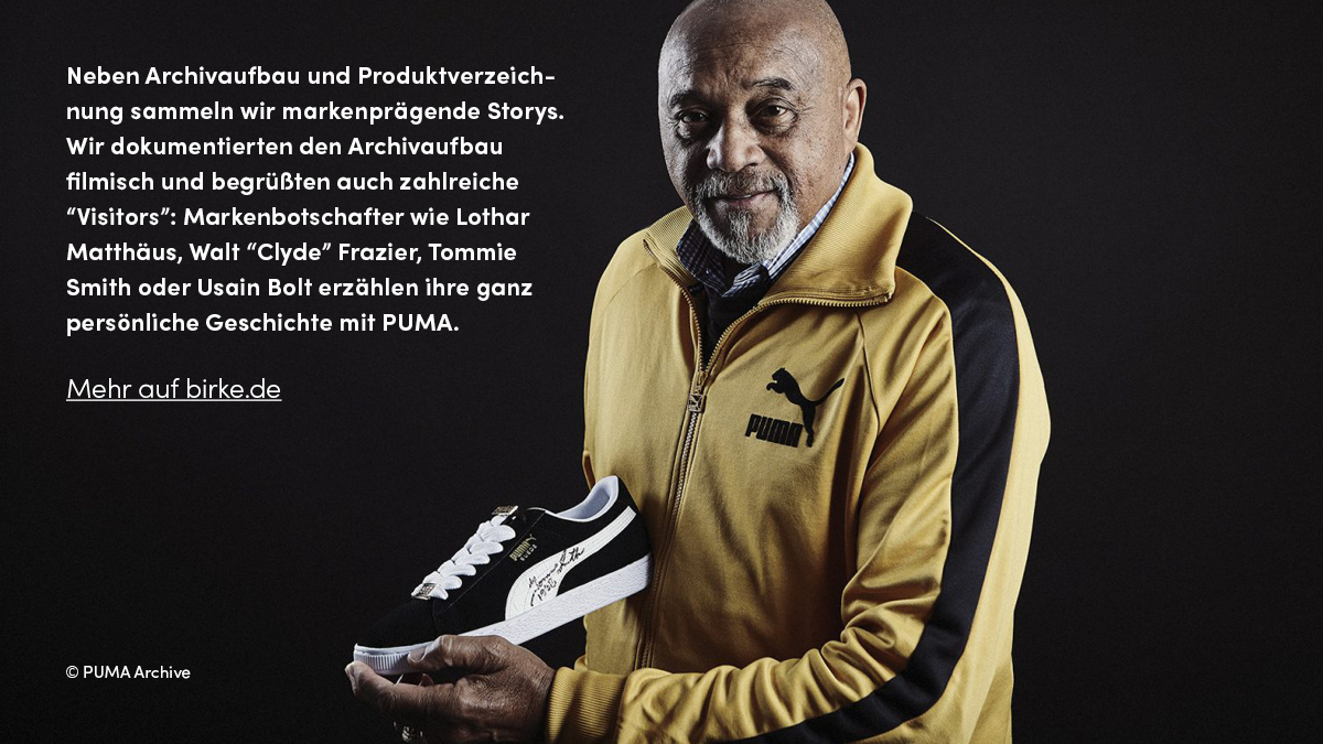 Sorgfältig erfassten und sortierten unsere Historiker Schuhe, Trikots, Briefe und Fotografien und bauten so gemeinsam mit dem PUMA-Team Stück für Stück das PUMA Archive auf. #puma #history #archiv #foreverfaster